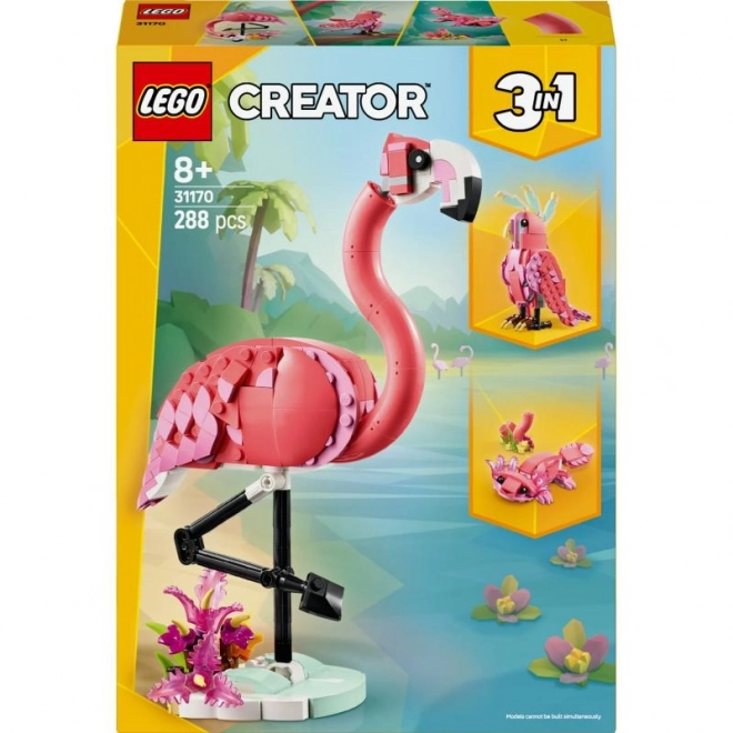 LEGO Creator 3 w 1 31170 Dzikie zwierzęta: Różowy flaming