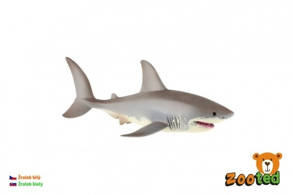 Rekin biały zootypowy plastik 17cm w woreczku