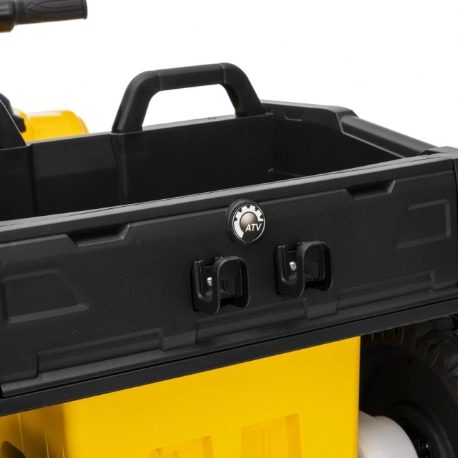 Żółty sportowy dziecięcy quad TX ATV