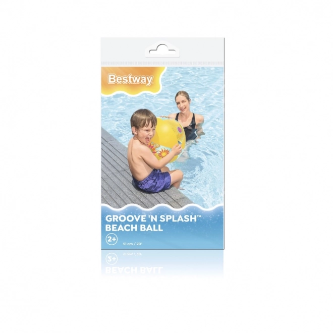 Kolorowa nadmuchiwana piłka plażowa Bestway Groove 'n Splash 51 cm owoce