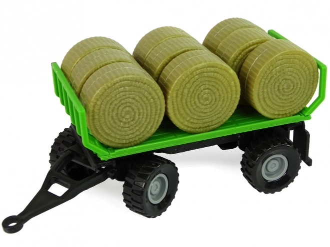 Traktor z przyczepą Bale siana Dźwięk Zielony