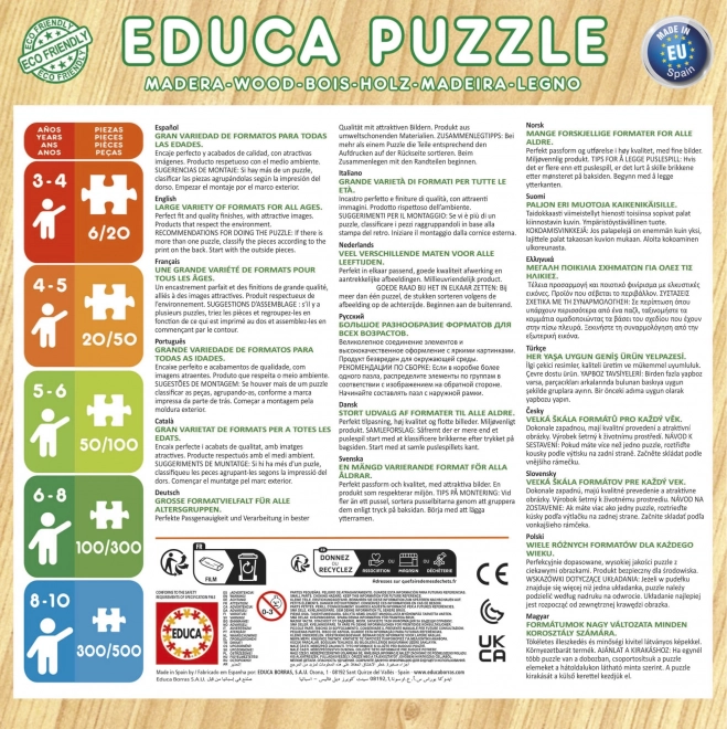 Drewniane puzzle Król Lew i Bambi od Educa