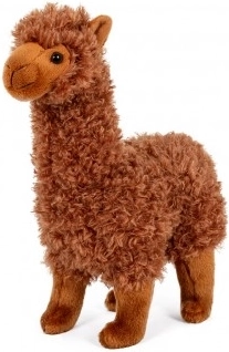 Pluszowa Lama Alpaka 30 cm Brązowa