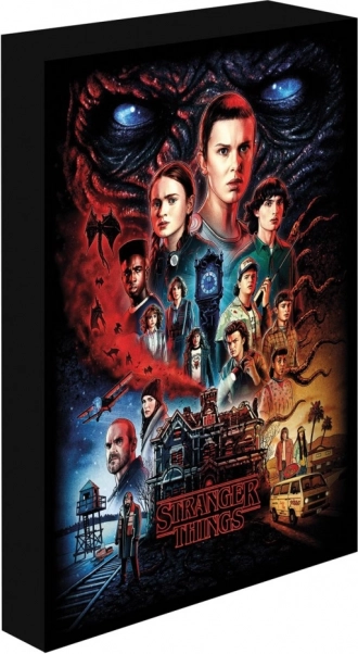 Świecący obraz 30x40 cm Stranger Things