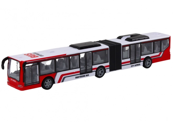 RC zdalnie sterowany miejski autobus czerwony/biały