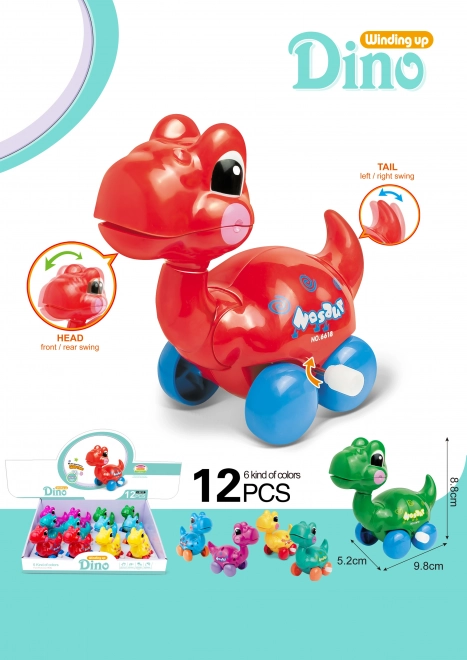 Dino ciągnik plastikowy 10 cm