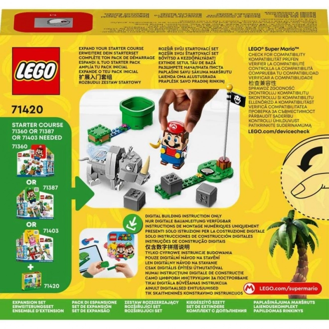 Nosorożec Rambi - Zestaw rozszerzający LEGO Super Mario