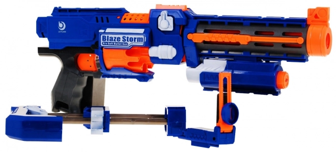 Pistolet 2 w 1 dla dzieci 8+ Blaze Storm 20 długich piankowych naboi + celownik laserowy + kolba