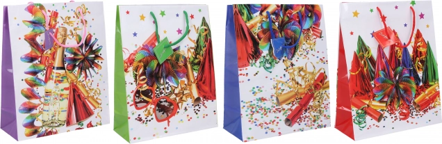 Torba prezentowa L 32 × 44 × 11 cm – całoroczny mix motywów