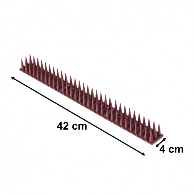 Kolce odstraszające na gołębie brązowe 8 sztuk 43 cm