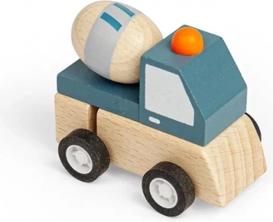 Bigjigs Toys nakręcane samochodziki budowlane dla dzieci