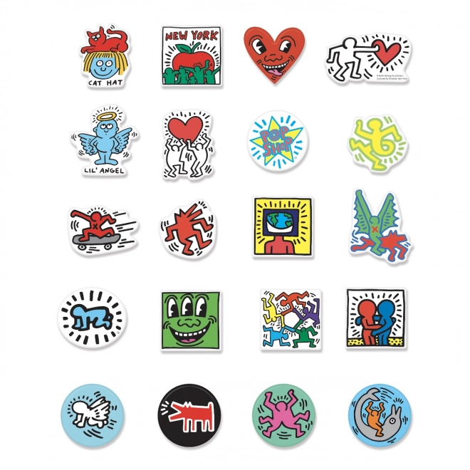 Vilac Drewniane magnesy Keith Haring