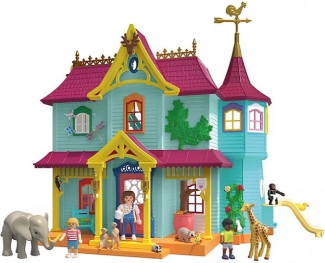 Duży dom pełen stref zabawy