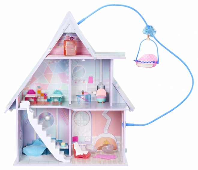 Drewniany domek dla lalek L.O.L. Surprise Winter Cottage