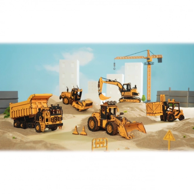 Drewniane puzzle 3D RoboTime - Ciężarówka