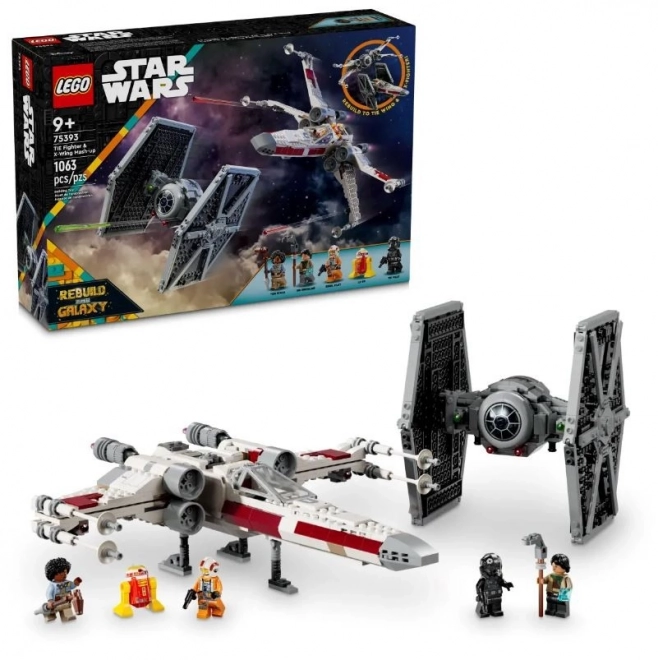 LEGO Star Wars 75393 Myśliwiec TIE i X-wing - zestaw kombinowany