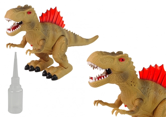 Interaktywny dinozaur z parą wodną i efektami świetlnymi