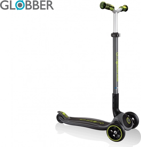 Dziecięca hulajnoga GLOBBER Master Prime Black Lime Green