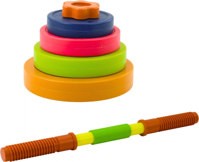 Wariabilne układanie kolorowych talerzy