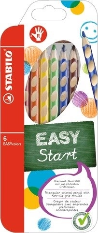 STABILO EASYstart zestaw kredek dla praworęcznych, 6 szt.