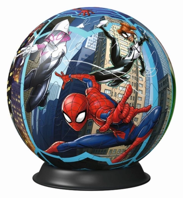 Piłka-Puzzla Spiderman 72 kawałki