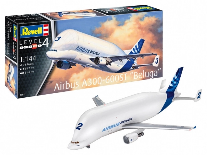 Plastikowy model samolotu Airbus A300-600ST Beluga 1/144