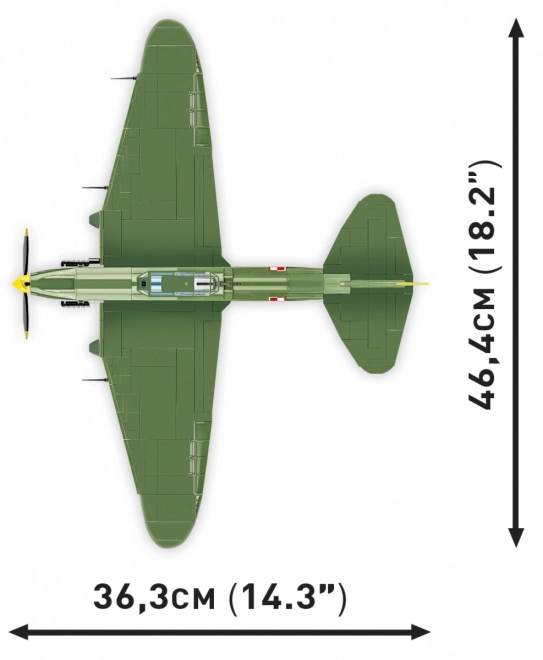 Historyczna kolekcja WWI IL-2M3 Shturmovik 625 klocków