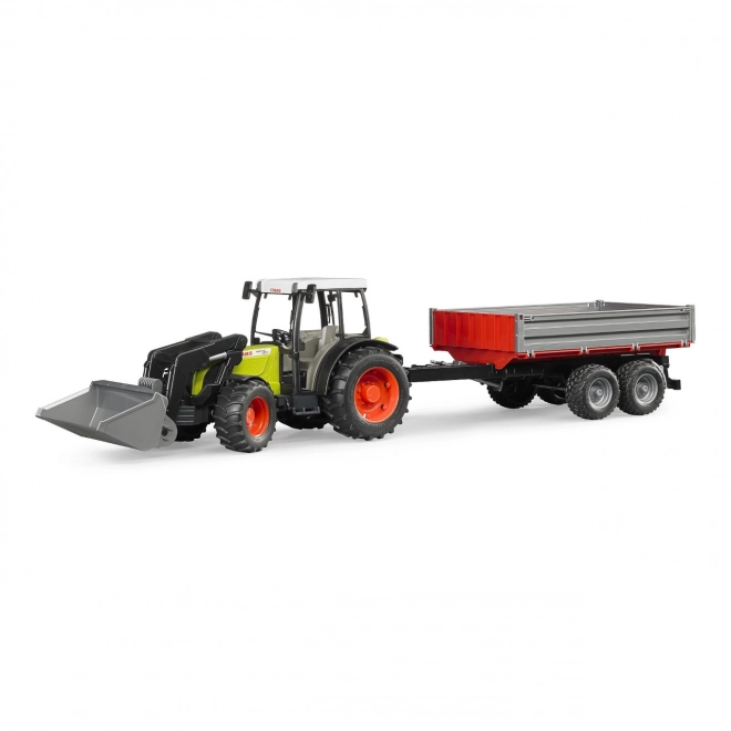 Bruder Traktor CLAAS Nectis 267F z ładowaczem i przyczepą