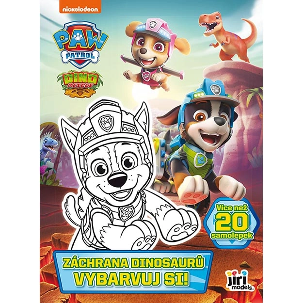Pokoloruj sobie! Psi Patrol Ratunek Dinozaurów