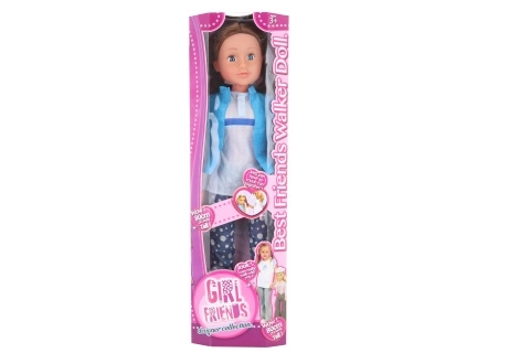 Chodząca lalka brunetka 80 cm