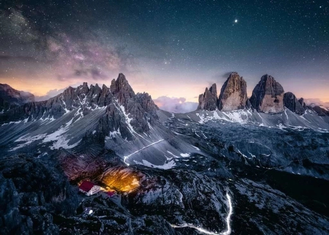 Puzzle Trzech Wież Dolomitów 1000 elementów Ravensburger