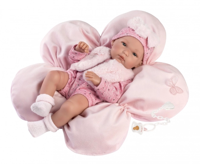 Llorens 63592 NOWORODEK DZIEWCZYNKA - realistyczna lalka niemowlę z winylowym ciałem - 35 cm