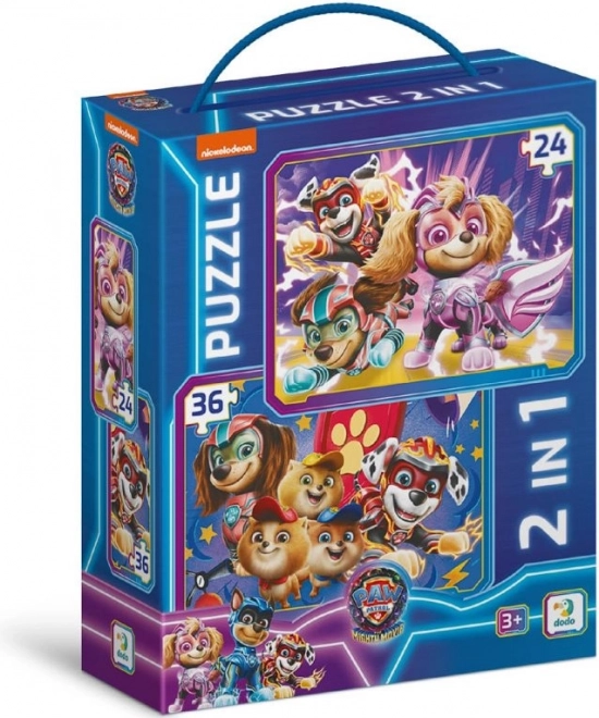 Dziecięce puzzle Psi Patrol Łapki ratują świat 2w1