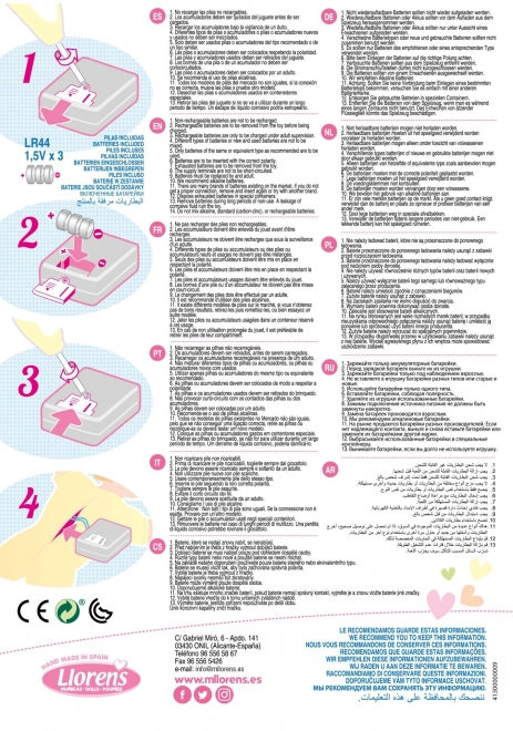 Llorens 42405 BABY ENZO - realistyczna lalka dźwiękowa z miękkim materiałowym ciałem - 42 cm