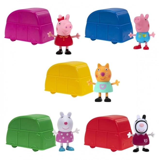 Świnka Peppa - samochodziki z niespodzianką