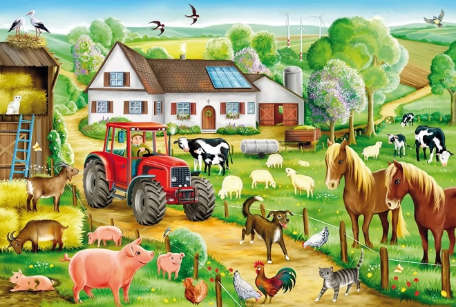 SCHMIDT Puzzle Na farmie 100 elementów