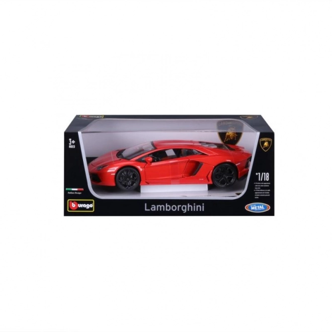 Bburago Lamborghini Aventador 1:18 pomarańczowy 18-11033