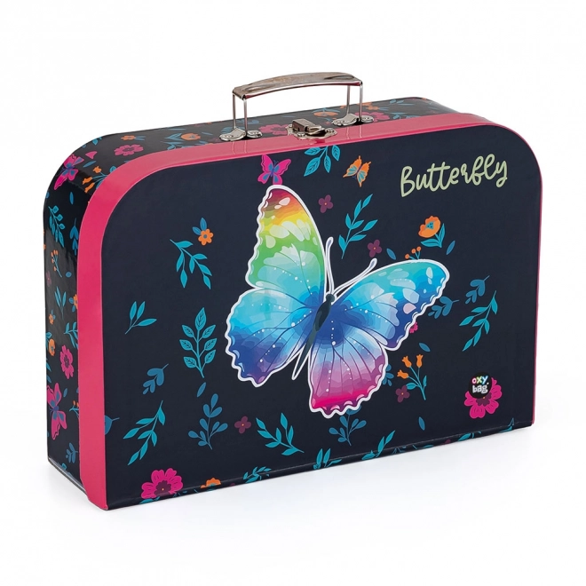 Walizka laminowana 34 cm Motyl 2