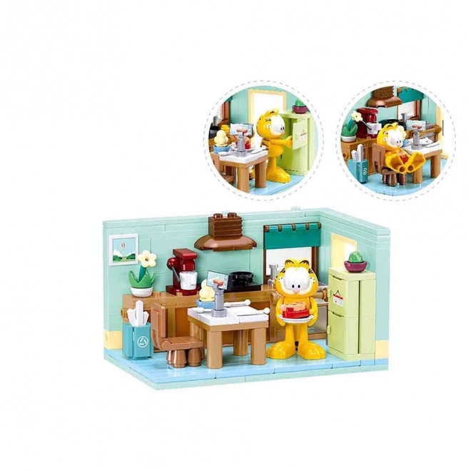 Sluban Garfield w kuchni