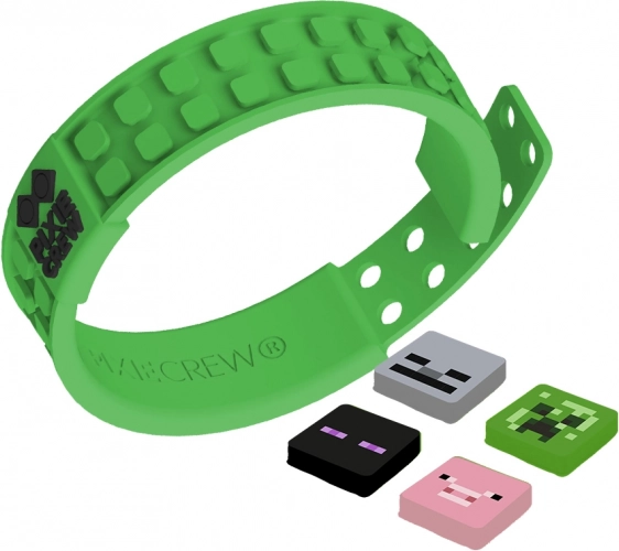 Regulowana zielona bransoletka Pixie Crew & Minecraft