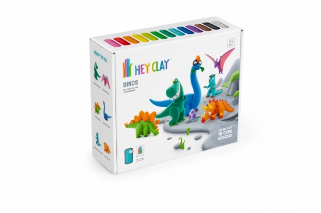 Zestaw modeliny Hey Clay Dinozaury