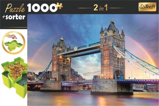 Trefl puzzle Tower Bridge Londyn 1000 kawałków z sorterem
