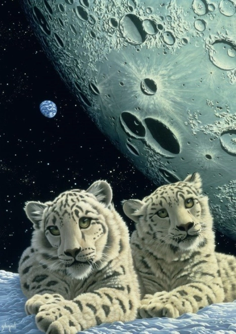 Puzzle Legowisko śnieżnych leopardów 2000 elementów GRAFIKA