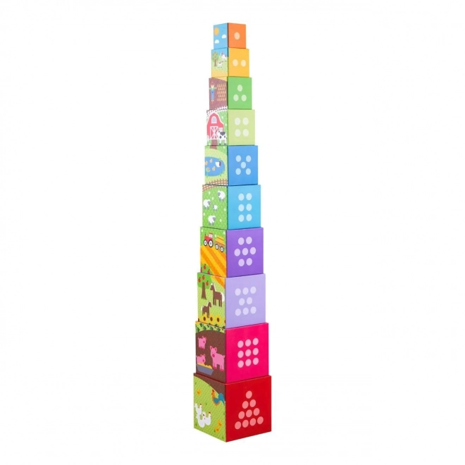 Bigjigs Toys Klocki dydaktyczne farma