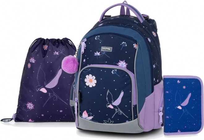 OXYBAG Zestaw szkolny 3szt OXY GO Kwiaty