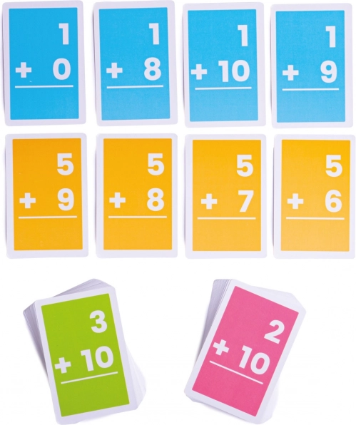 Bigjigs Toys Zestaw kart do dodawania 1–10