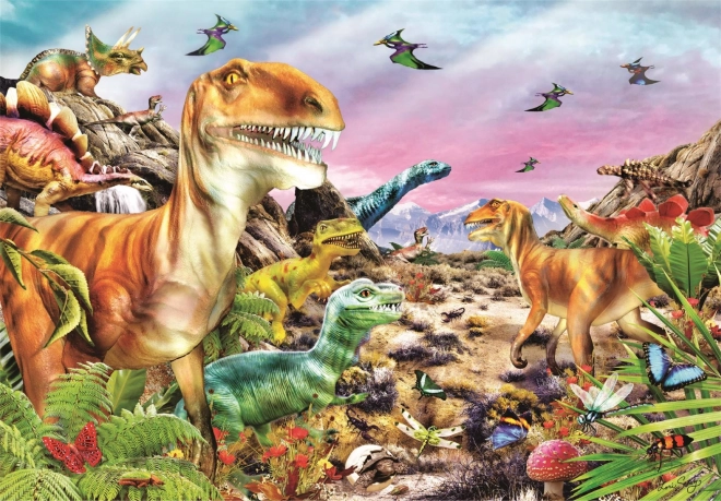 CLEMENTONI Puzzle Ziemia dinozaurów 104 elementy