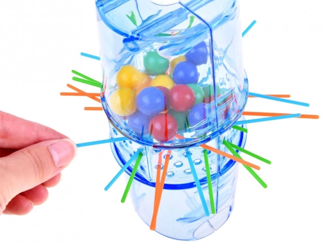 Zręcznościowa gra Trick Stick spadające kulki