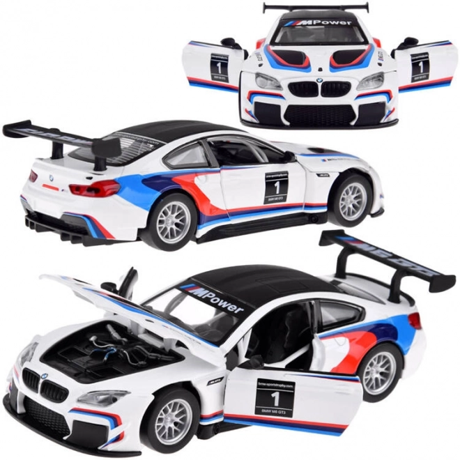 Metalowy model sportowego samochodu BMW M6 GT3