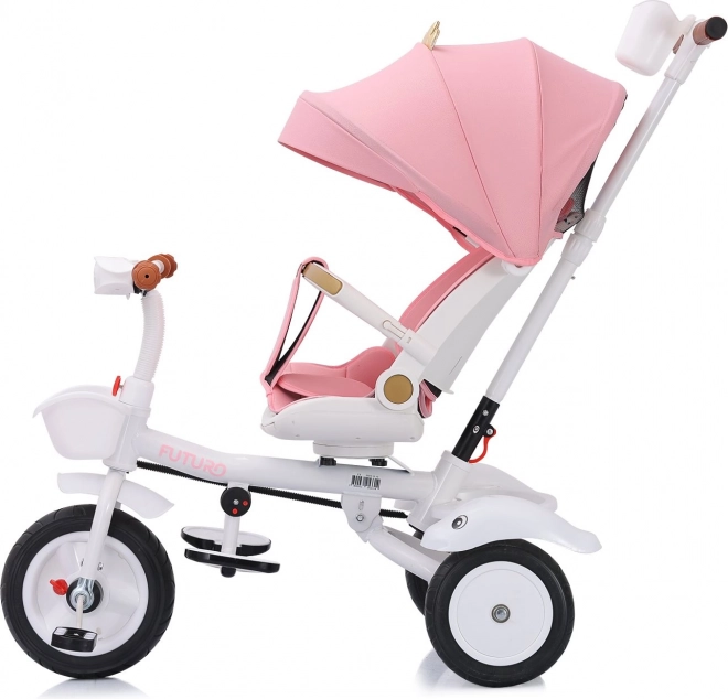 CHIPOLINO Trójkołowiec z daszkiem Futuro 2w1 Princess